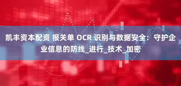 凯丰资本配资 报关单 OCR 识别与数据安全：守护企业信息的防线_进行_技术_加密