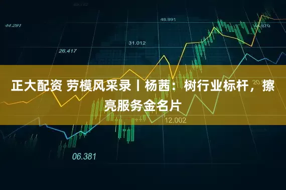 正大配资 劳模风采录丨杨茜：树行业标杆，擦亮服务金名片